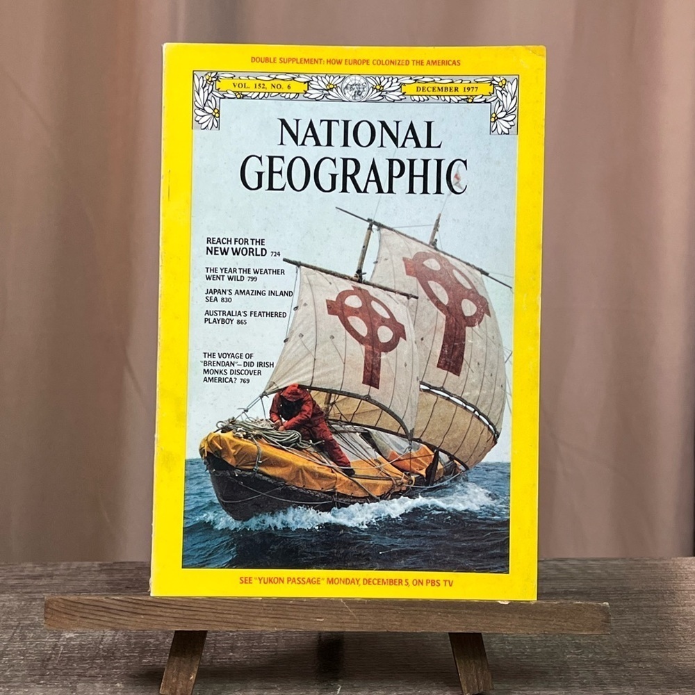 Vintage December 1977 Vol. 152 No. 6 National Geographic Society Journal Book